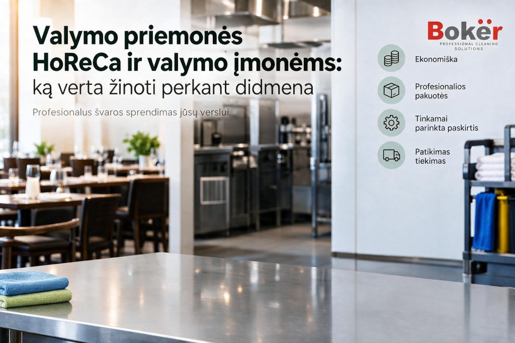 Valymo priemonės Horeca